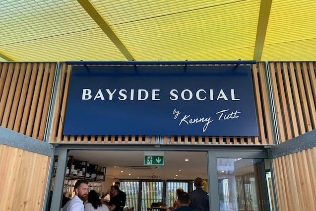 The entrance to Bayside Social, Kenny Tutt's new restaurant right on Worthing beach