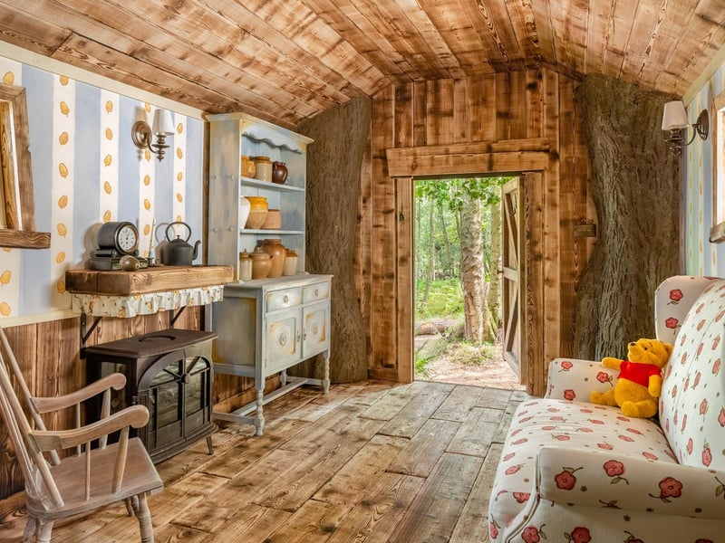 The living area at the Winnie the Pooh inspired house in Ashdown Forest, the original Hundred Acre Wood. Picture by Henry Woide
