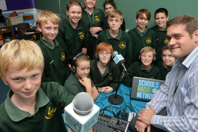 A 2013 visit by Martin Strees from the Schools' Radio Network to make episodes of a Sandye Place radio programme.