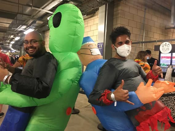 Fancy dress costumes were everywhere at Edgbaston