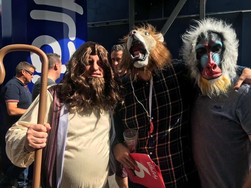 Fancy dress costumes were everywhere at Edgbaston