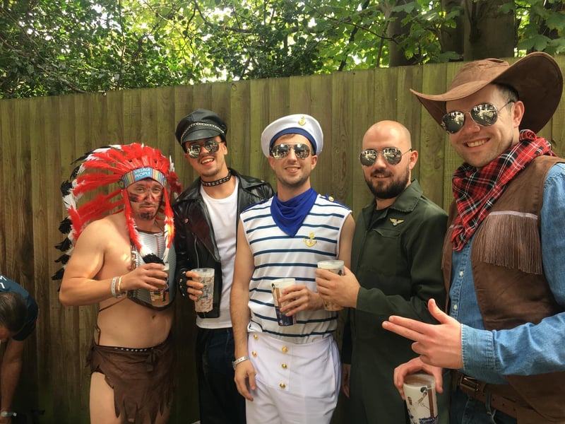 Fancy dress costumes were everywhere at Edgbaston