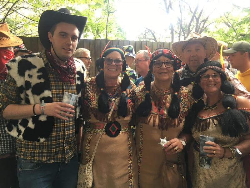Fancy dress costumes were everywhere at Edgbaston