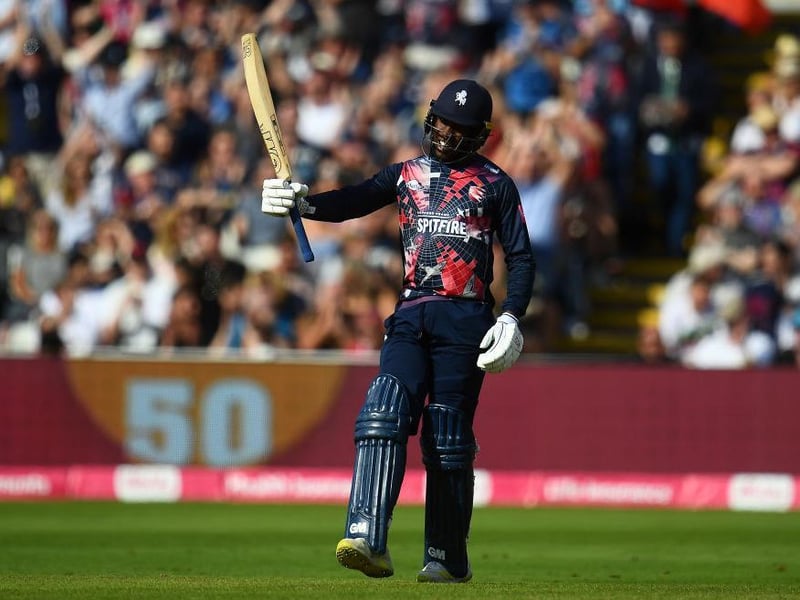 Action from Kent's innings against Sussex Sharks in the Vitality Blast semi-final at Edgbaston / Pictures: Getty