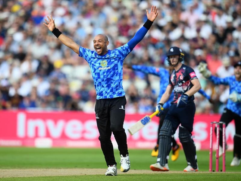 Action from Kent's innings against Sussex Sharks in the Vitality Blast semi-final at Edgbaston / Pictures: Getty