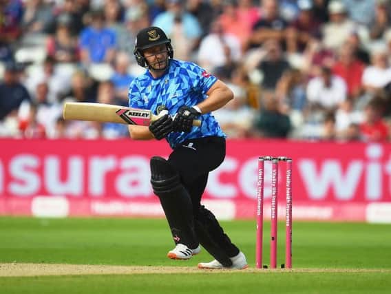 Action from the Sussex reply against Kent in the Vitality Blast semi-final at Edgbaston / Picture: Getty
