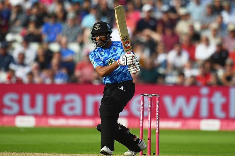 Action from the Sussex reply against Kent in the Vitality Blast semi-final at Edgbaston / Picture: Getty