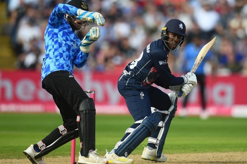Action from Kent's innings against Sussex Sharks in the Vitality Blast semi-final at Edgbaston / Pictures: Getty