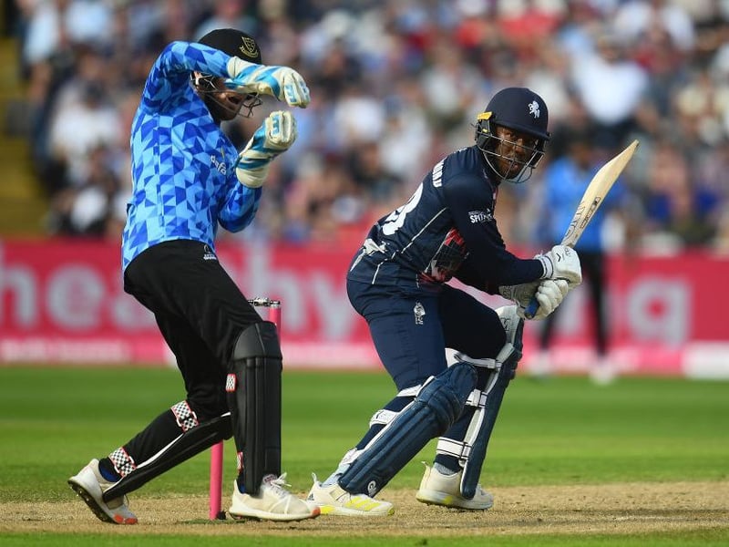 Action from Kent's innings against Sussex Sharks in the Vitality Blast semi-final at Edgbaston / Pictures: Getty