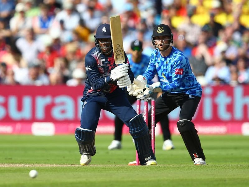 Action from Kent's innings against Sussex Sharks in the Vitality Blast semi-final at Edgbaston / Pictures: Getty