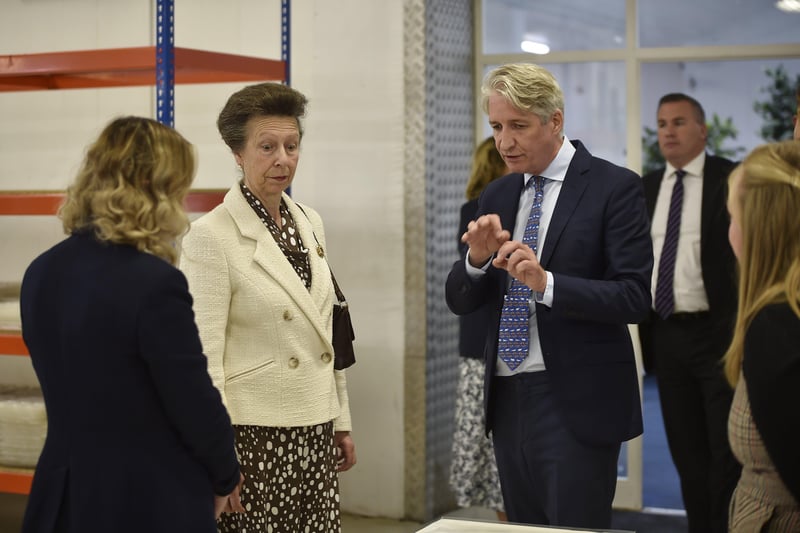 Princess Anne hears about the 2D beginnings of Photocentric.  EMN-210920-142705009