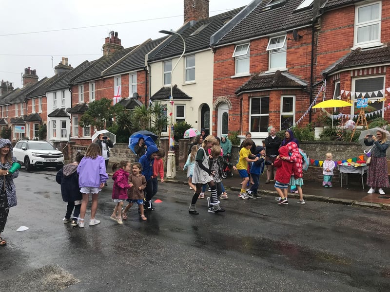 Hurst Road street party on September 19. Photo from Sally Lee. SUS-210921-111640001