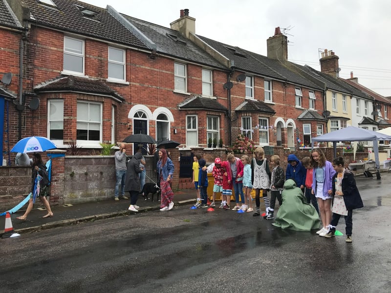 Hurst Road street party on September 19. Photo from Sally Lee. SUS-210921-111651001