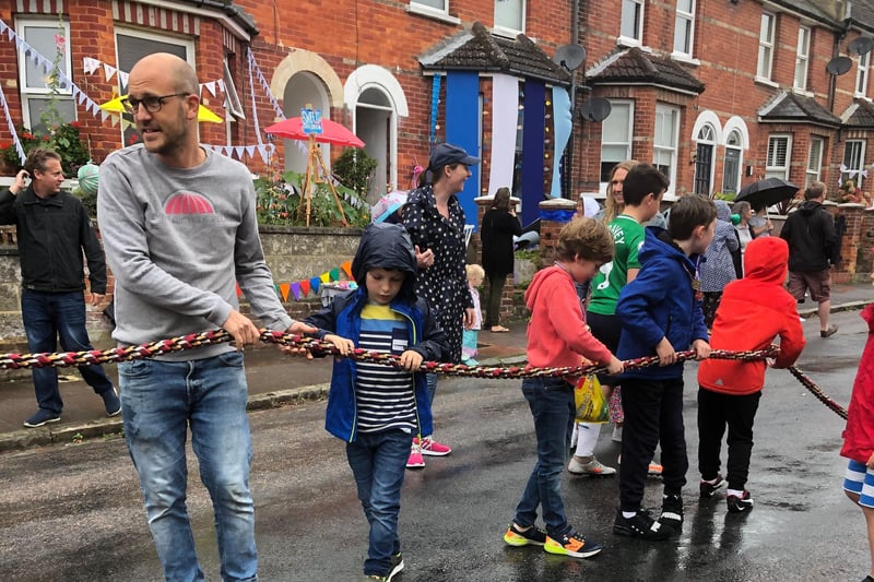 Hurst Road street party on September 19. Photo from Sally Lee. SUS-210921-111450001