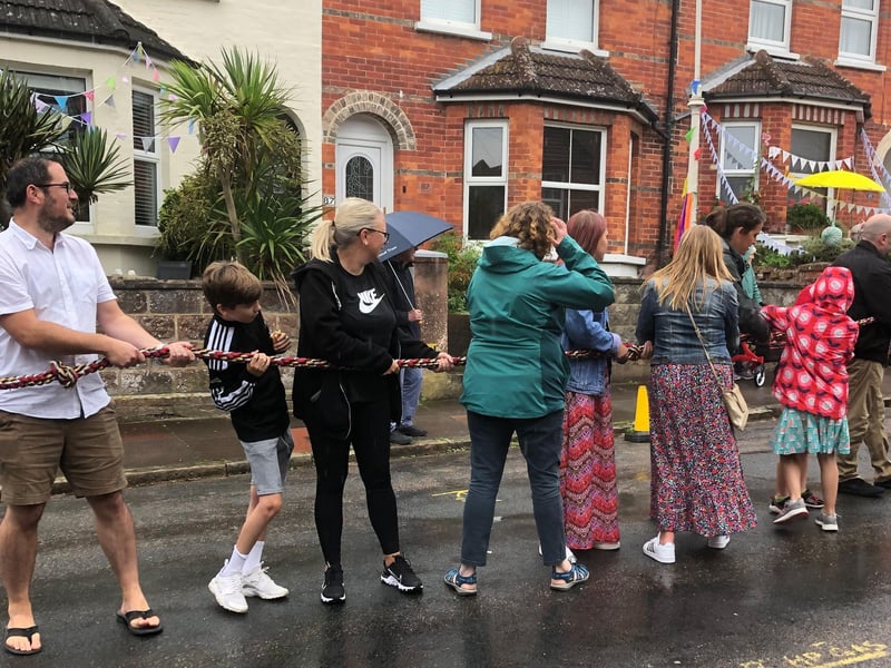 Hurst Road street party on September 19. Photo from Sally Lee. SUS-210921-111605001