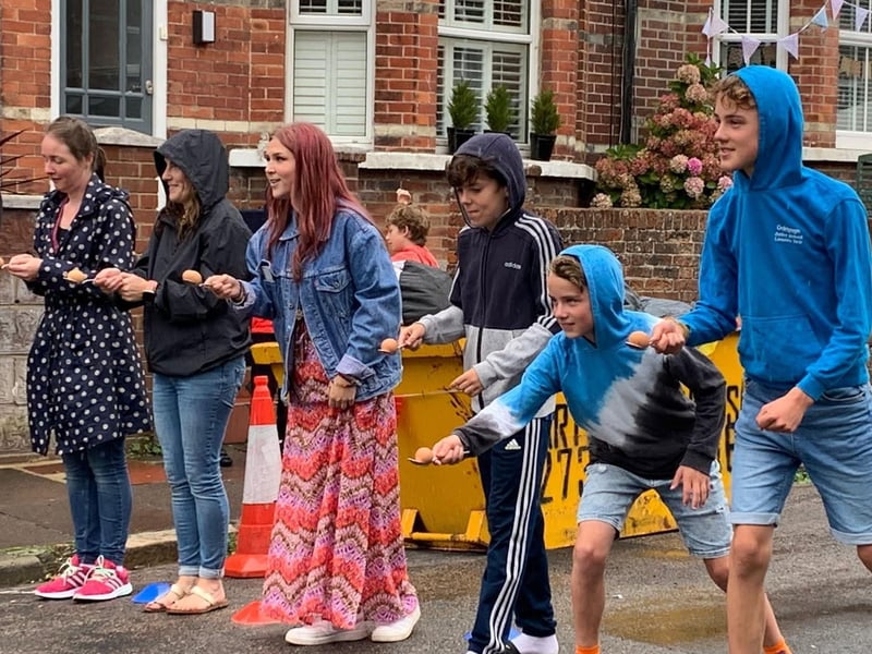 Hurst Road street party on September 19. Photo from Sally Lee. SUS-210921-111722001