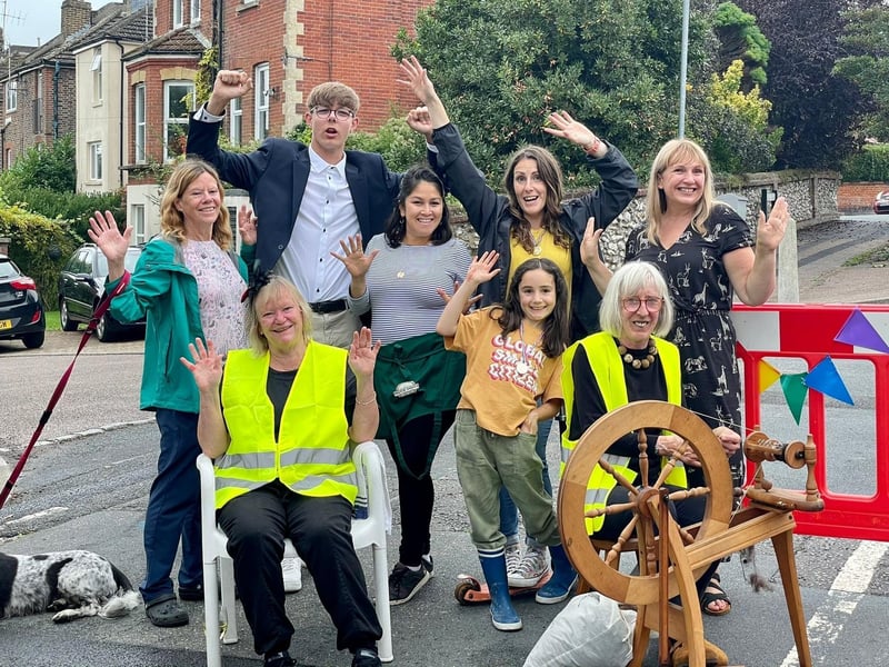 Hurst Road street party on September 19. Photo from Sally Lee. SUS-210921-111543001