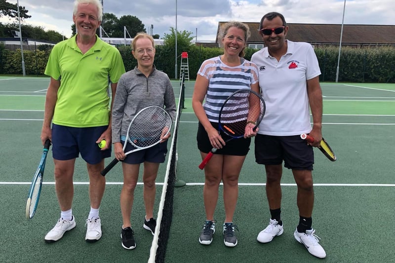 Winners and finalists at Bognor Lawn Tennis Club