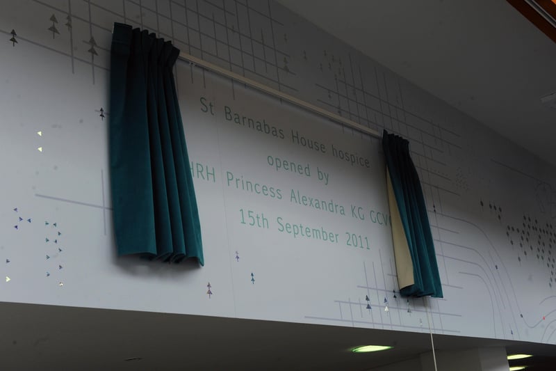 The official opening of St Barnabas House hospice in Worthing by Princess Alexandra in September 2011. Pictures: Stephen Goodger W38530h