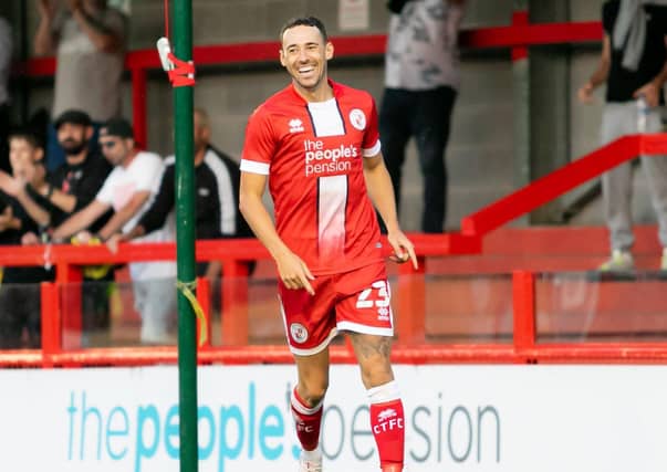 Sam Ashford scored Crawley Town's second of the night