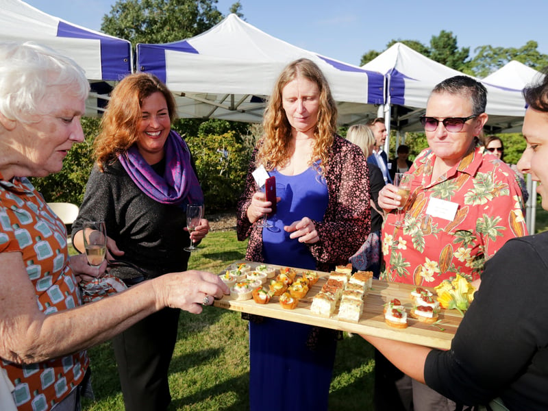 Guests trying some of the food. Pictures all: Southern News & Pictures