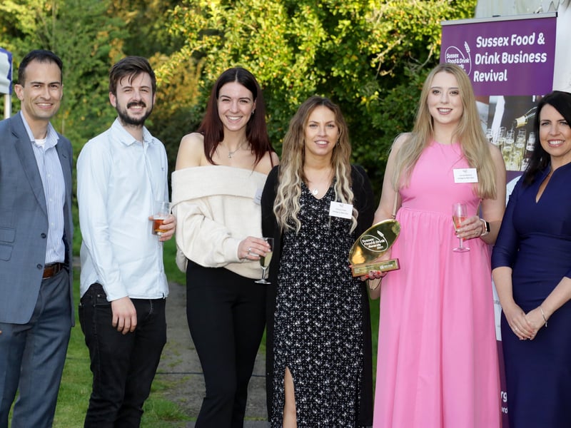 Heritage by Matt Gillan team celebrating winning Sussex Newcomer of the Year 2021