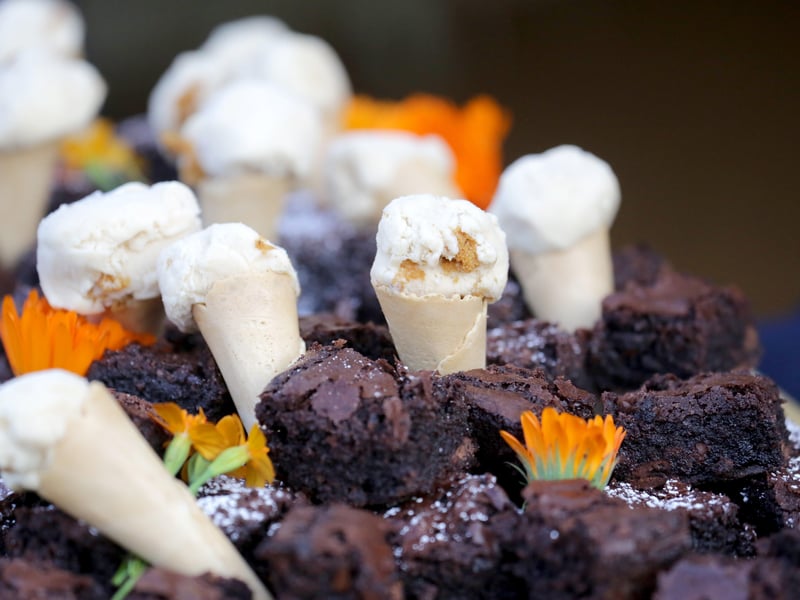 Puddings from the event.