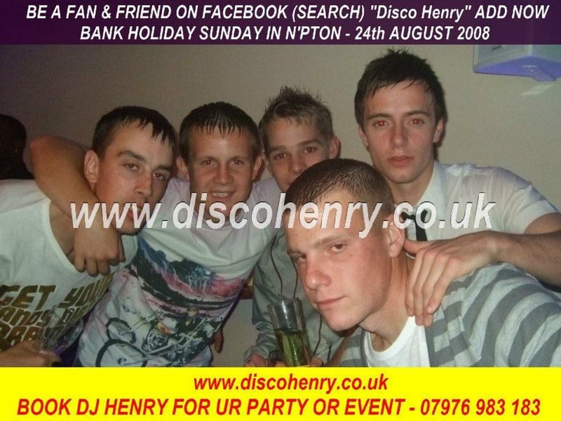 A 2008 August Bank Holiday Sunday night out in Northampton. Photo: Disco Henry