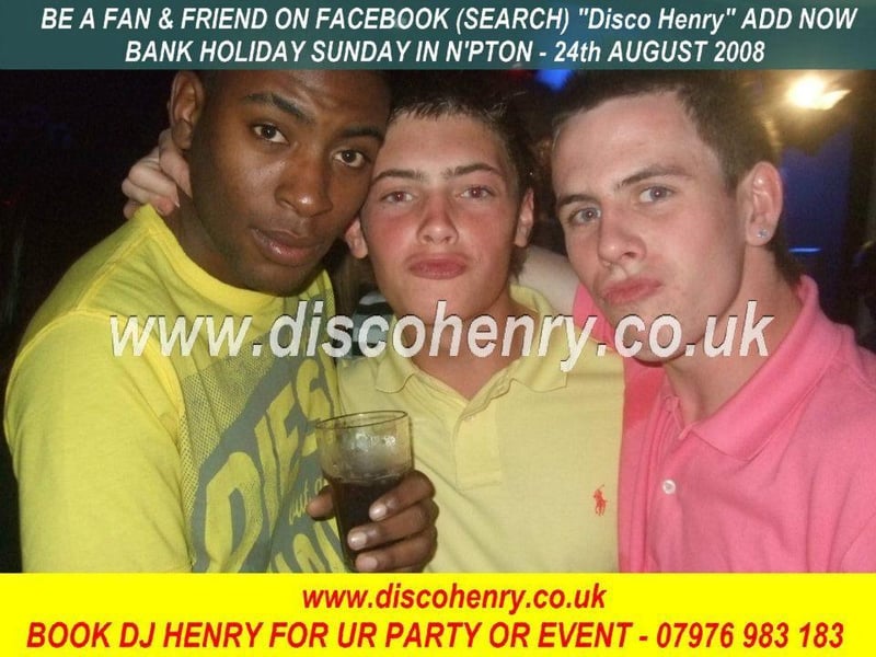 A 2008 August Bank Holiday Sunday night out in Northampton. Photo: Disco Henry