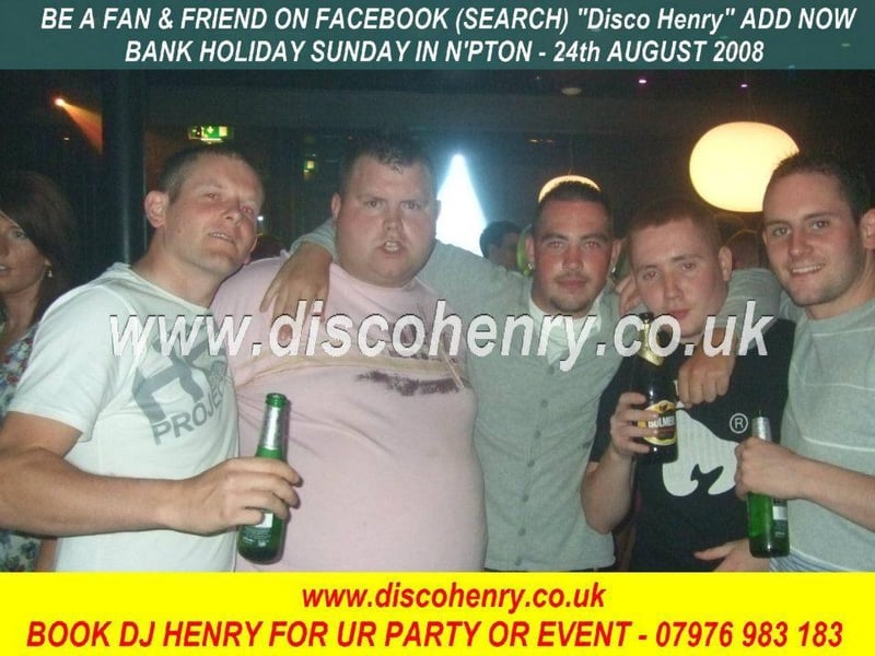 A 2008 August Bank Holiday Sunday night out in Northampton. Photo: Disco Henry