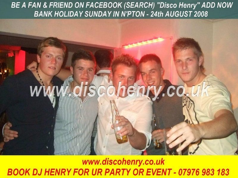 A 2008 August Bank Holiday Sunday night out in Northampton. Photo: Disco Henry