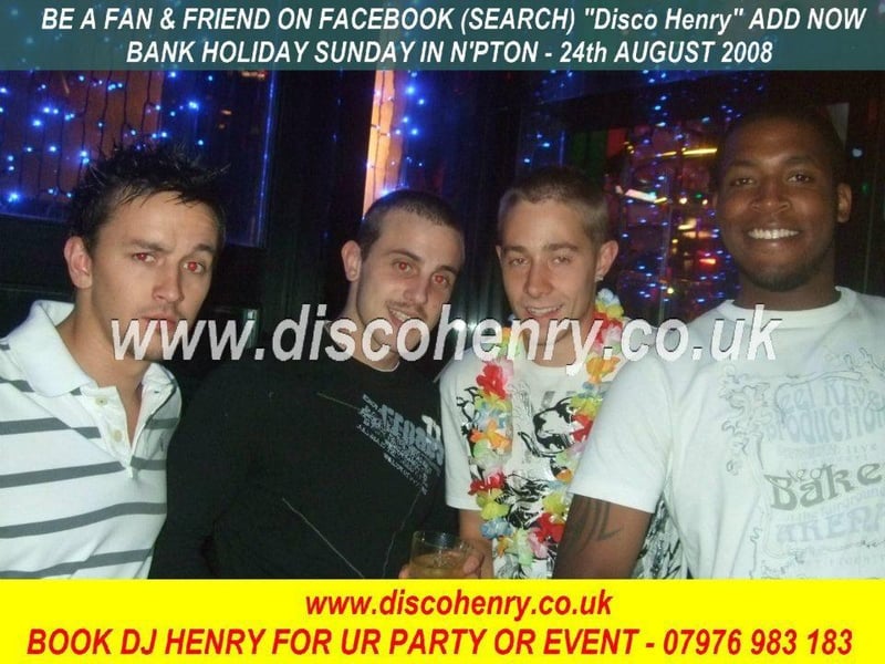 A 2008 August Bank Holiday Sunday night out in Northampton. Photo: Disco Henry