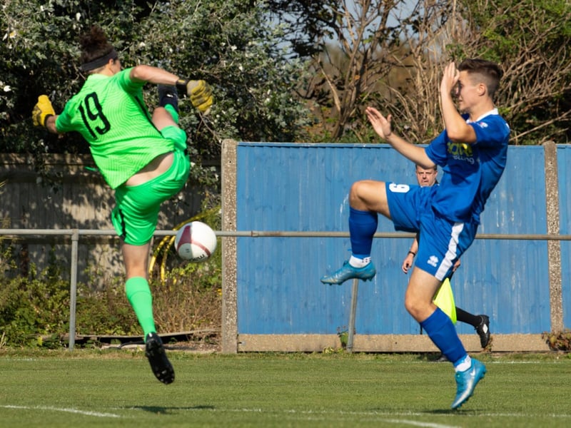 Action from Selsey FC's 1-0 win over Worthing at the High Street Ground / Pictures: Chris Hatton