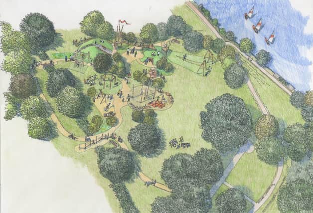 An artists impression of the park