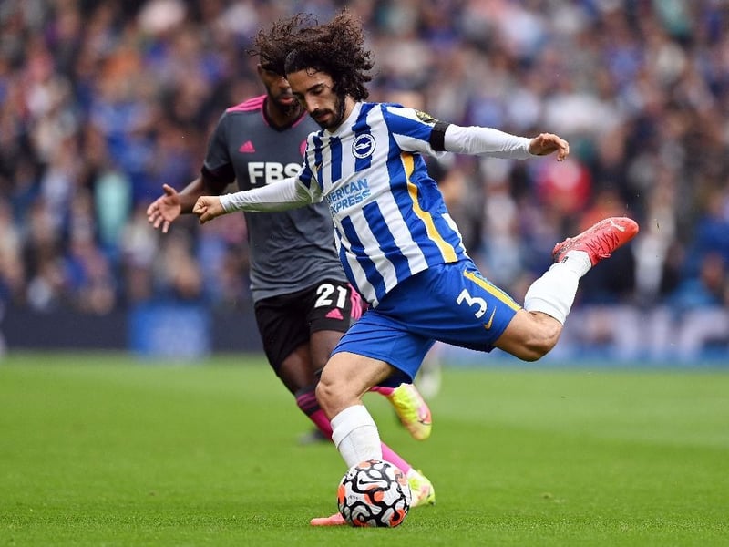 Cucurella has the highest overall rating for The Seagulls with 81. His highest atttribute score is 80 for dribbling. Photo: Glyn Kirk