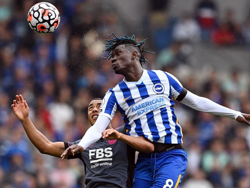 Yves Bissouma has an overall rating of 79 with his best attribute score of 77 for defending. Photo: Glyn Kirk