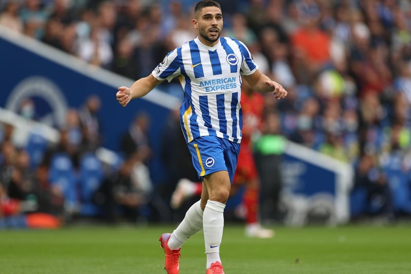 Neal Maupay has a rating of 77 overall with a best attribute score of 78 for shooting. Photo: Eddie Keogh