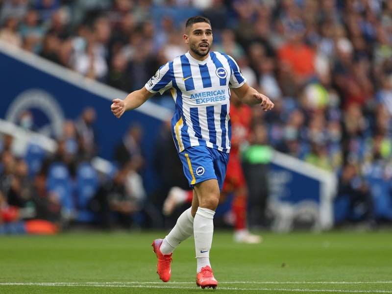 Neal Maupay has a rating of 77 overall with a best attribute score of 78 for shooting. Photo: Eddie Keogh