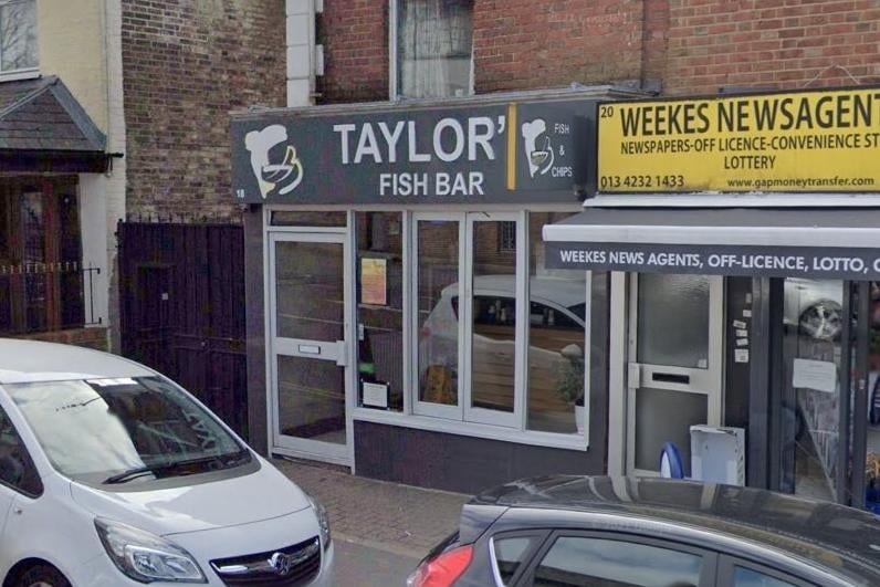 Taylor's Fish Bar in Railway Approach, East Grinstead, has an overall rating of 4.6 stars out of five from 104 Google reviews. One reviewer praised the 'really friendly staff, great prices and great food'. Picture: Google Street View.