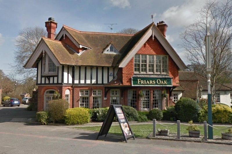The Friars Oak in London Road, Hassocks, has an overall rating of 4.1 from 649 Google reviews. One reviewer said: "Very pleasant surroundings, lovely food (great fish) and polite helpful staff. Would visit again". Picture: Google Street View. SUS-210924-163224001