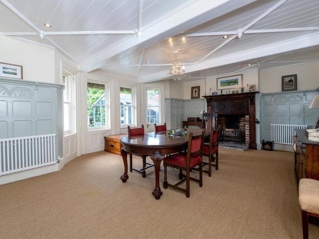 The dining room.