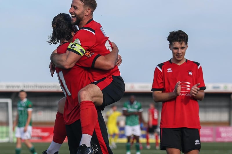 Action and goal celebrations from Eastbourne Borough's 6-0 hammering of Braintree / Pictures: Andy Pelling