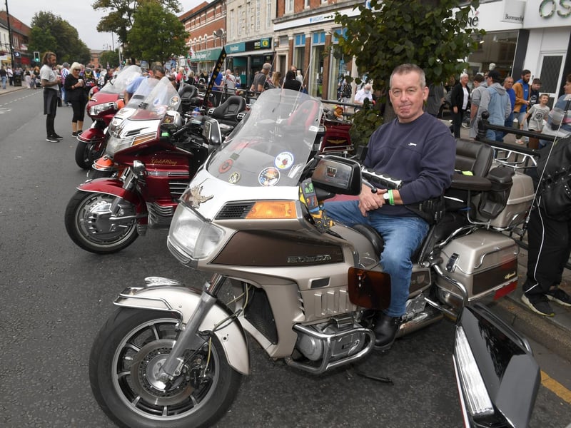Steve Heery of Buxton joined the static display in Lumley Road.