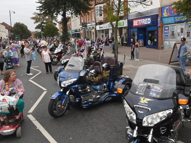 Lumley Road was closed for the static display.