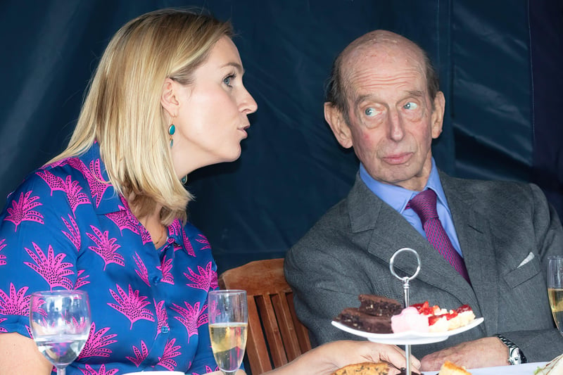 Katie Bowes in conversation with the Duke of Kent. Pictures: Graham Franks Photography