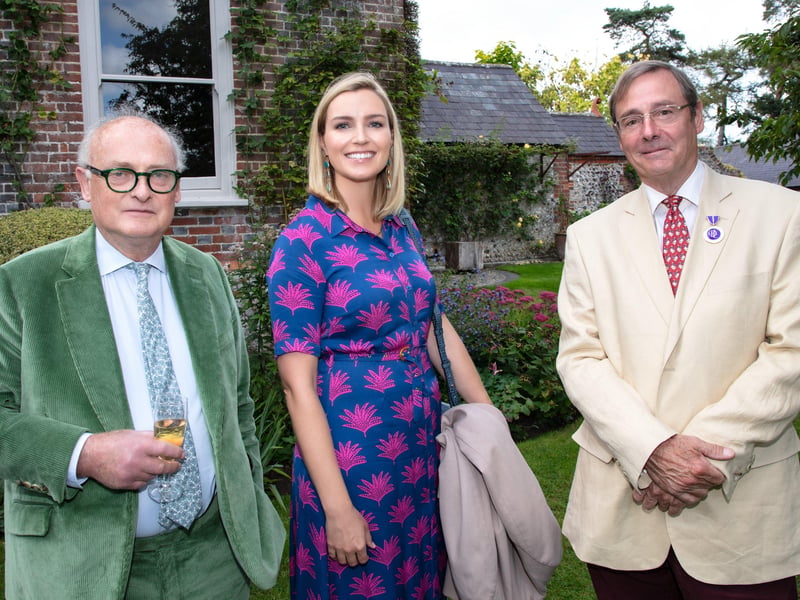 William Marsh with Katie Bowes and West Sussex Deputy Lieutenant Harry Goring. Pictures: Graham Franks Photography