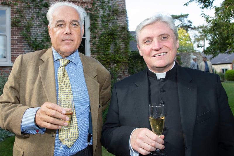 Orchestra chief executive Stephen Neiman with Father David. Pictures: Graham Franks Photography