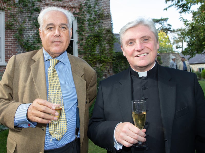 Orchestra chief executive Stephen Neiman with Father David. Pictures: Graham Franks Photography