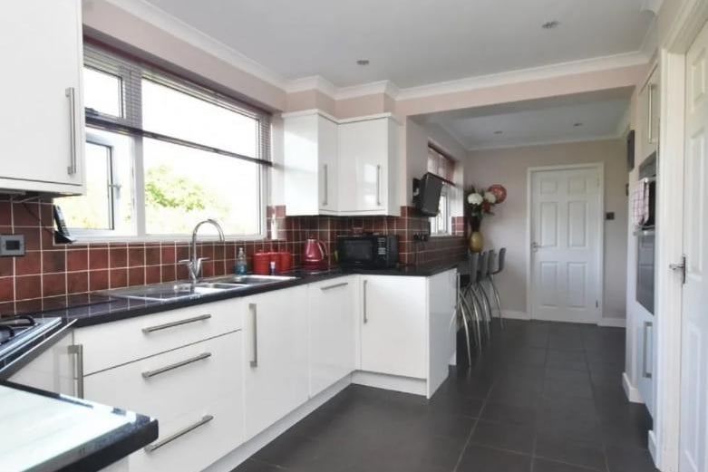 The quality fitted kitchen the property boasts.