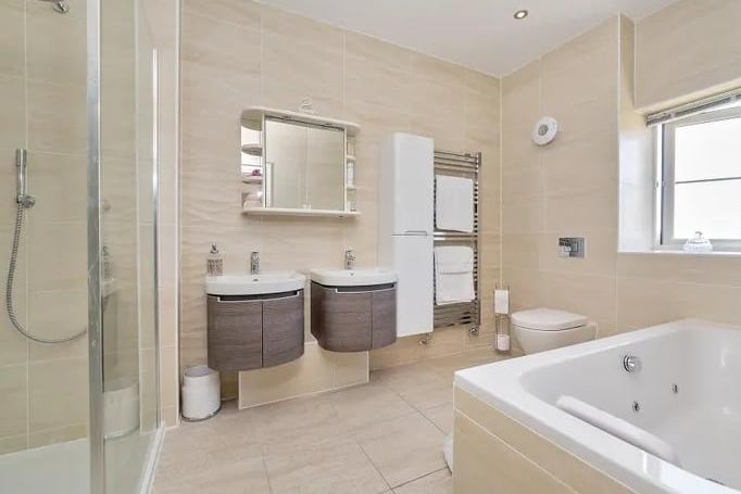 One of the many bathrooms. Photo: Zoopla